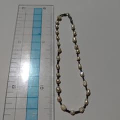 淡水パールシンプル アンクレット 約10cmのサムネイル