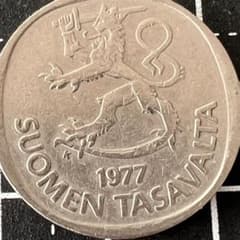フィンランド 1977年 1マルッカ 硬貨 - メルカリ