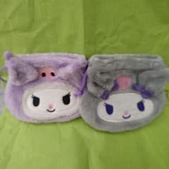 Sanrio Kuromi Plush Drawstring Pouch 2Pのサムネイル