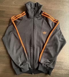 adidas アディダス デサント ヴィンテージ ジャージ 黒 オレンジ 70sのサムネイル