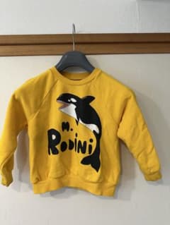 Mini Rodini シャチ柄 スウェット イエローのサムネイル