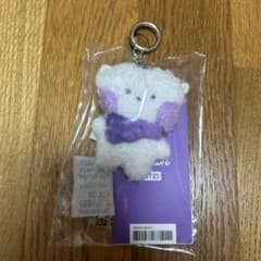 BT21 minini 봉제 인형 열쇠 고리 (퍼플) RJ