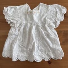 tete a tete 花柄刺繍 ブラウス 100cm 白 レース トップスのサムネイル