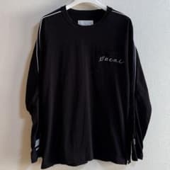sacai dr.woo 刺繍 サイドジップ ロングカットソー サイズ0 - メルカリ