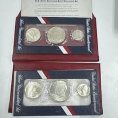 アメリカ合衆国 銀製記念硬貨 18枚セット 楽天市場】アメリカ 貨幣セット（内銀貨4枚） 準未使用～未使用 ピース