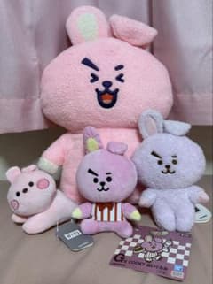 BT21 COOKY 봉제인형 4점 세트