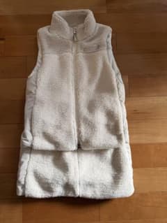 VIVA HEART ビバハートボア切替 中綿 ジップベストスカートセット