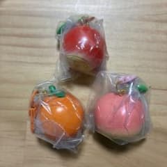 どうぶつの森 フルーツキーホルダーコレクション りんご オレンジ もものサムネイル