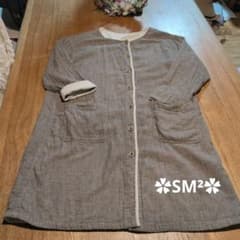 SM2 ✿ チェック柄 前開き ガーゼロングコートのサムネイル