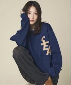 WIND AND SEA Patch Crew Sweater ネイビーのサムネイル