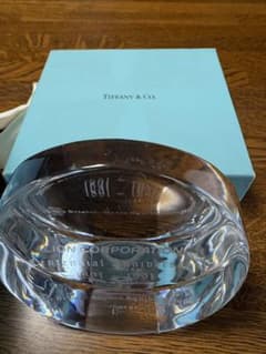 ティファニー Tiffany クリスタル ペーパーウェイト 文鎮 箱付き