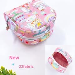 ユキエモン10th✤ポーチオーダー New＊22fabric／限定生地＊山型マルチポーチ＊コスメポーチ