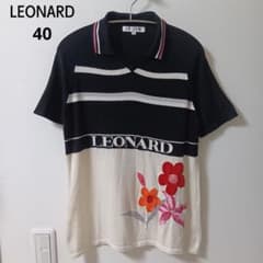 LEONARD SPORT/レオナール 半袖 サマーニット 40 黒 日本製 - メルカリ