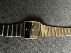 RADO Jubilee Black Diamond Dial Gold Ceramic Strap