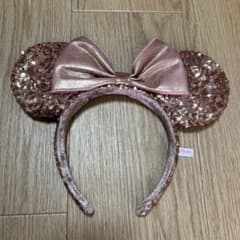 東京ディズニーリゾート ミニーマウスカチューシャ　キラキラ　スパンコール　美品のサムネイル