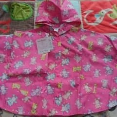 【バムとケロ様専用】マザウェイズのレインポンチョ　新品のサムネイル