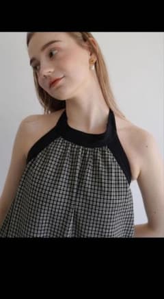 [신품 미사용 미개봉] resort back open dress/acka