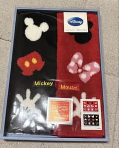ディズニー ミッキー＆ミニー バスマット 2枚セット 洗えるマットのサムネイル