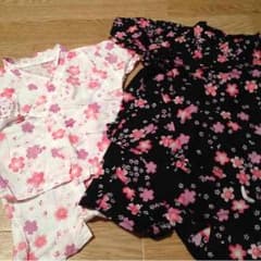 ゆりにゃん様☆専用☆姉妹 浴衣 甚平 ピンクロンパのサムネイル