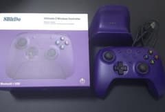 ほぼ未使用 8BitDo Ultimate 2 ワイヤレス コントローラー　紫のサムネイル