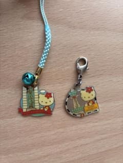 平成レトロ】ご当地ハローキティ ストラップ2点セット - メルカリ