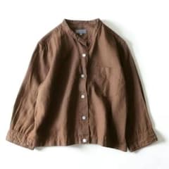 マーガレットハウエルSHIRTING LINEN Ⅰ リネンシャツ アース麻Ⅲ