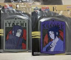 NARUTO 이치 반 쿠지 우치하 사스케 우치타 이타치 고무 코스터 2 개