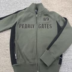 PEARLY GATES オリーブグリーン ジップアップセーター サイズ1 - メルカリ
