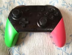 （ジャンク品）スイッチ　プロコン　スプラトゥーン2エディション　純正品のサムネイル