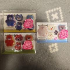mojojojo 미니 츄루 씰 3 개 세트 우루 츄루 씰 레드 블루 화이트
