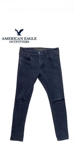 American Eagle Outfitters スキニーデニム　ブラックのサムネイル