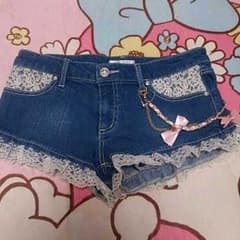 新品未使用夢展望デニムショーパン♪アクシーズ  リズリサすきさんにも♪のサムネイル