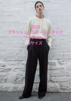 ブラッシュドジャージータックワイドパンツのサムネイル