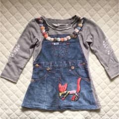 専用 110cm 100cm Lee ストンプスタンプ転写ワンピースのサムネイル