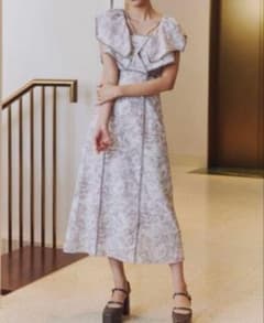 SNIDEL ラッフルカラーワンピースのサムネイル