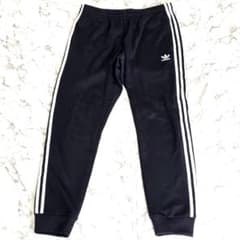 Excellent condition Adidas SST track pants, black, rare size 2XL, embroidered logo, 3 stripes.