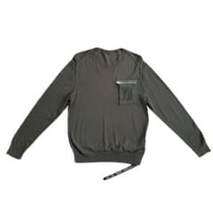 DIESEL ディーゼル 長袖カットソー XS カーキ 薄手スウェット ロンT 