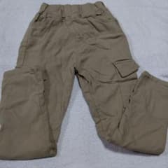 キッズ カーゴパンツ ベージュ - 5