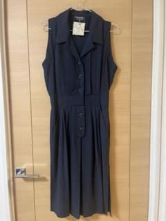 希少90年代CHANEL ノースリーブ　ワンピース ネイビー 希少90年代CHANEL ノースリーブ ワンピース ネイビー - メルカリ