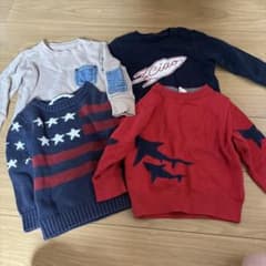秋冬 ベビー服 4点セット 90 babyGAP UNIQLO H&M O&Gのサムネイル