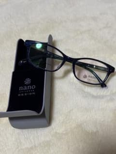 新品 nano universe DESIGN メガネフレーム クリアブルーのサムネイル