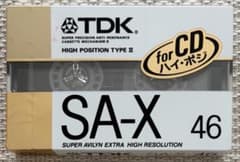 稀少 TDK SA-X46 ハイポジ コンパクトカセットテープ 昭和レトロ 新品