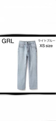 値下げ:グレイル　ハイウエストストレートデニムパンツ[cu295] ライトブルーのサムネイル