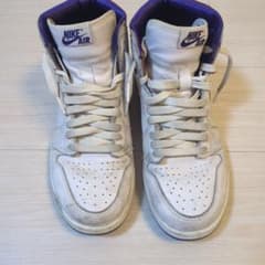 NIKE AIR JORDAN 1 HIGH ホワイト パープルのサムネイル