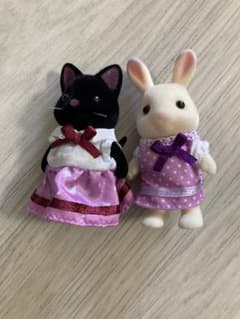 シルバニアファミリー　北海道限定ラベンダーウサギ　女の子　ほしぞらネコ　女の子のサムネイル