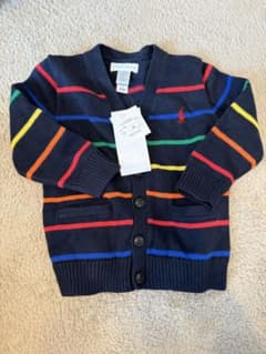 Ralph Lauren カーディガン ネイビー ストライプのサムネイル