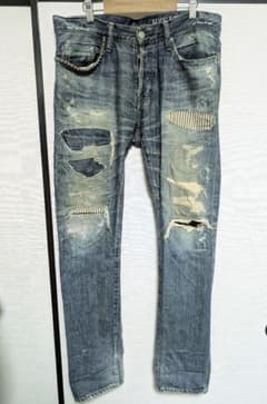 HYSTERIC GLAMOUR ストレートデニム34ダメージ加工 キムタク着用のサムネイル