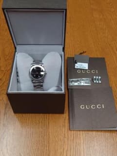 GUCCI　Gラウンド　101J　黒文字盤　Qz　デイト　2針のサムネイル