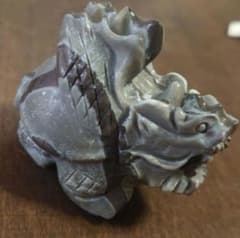 ロングイ 羽つき龍亀ジャスパー置物 - メルカリ