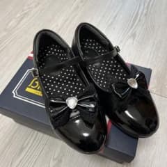 黒いリボン付きフォーマルシューズ 35のサムネイル